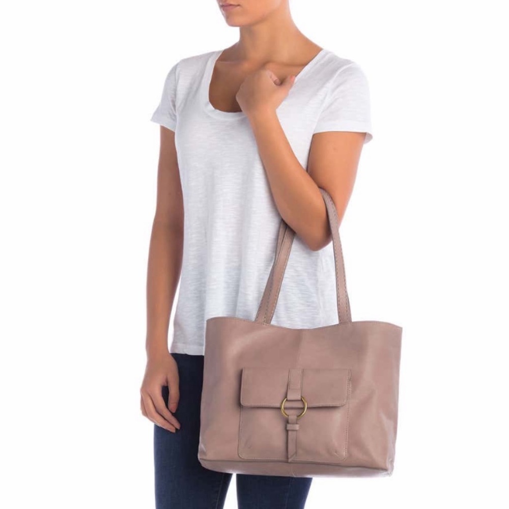 Frye Madison Front Pocket Leather Tote